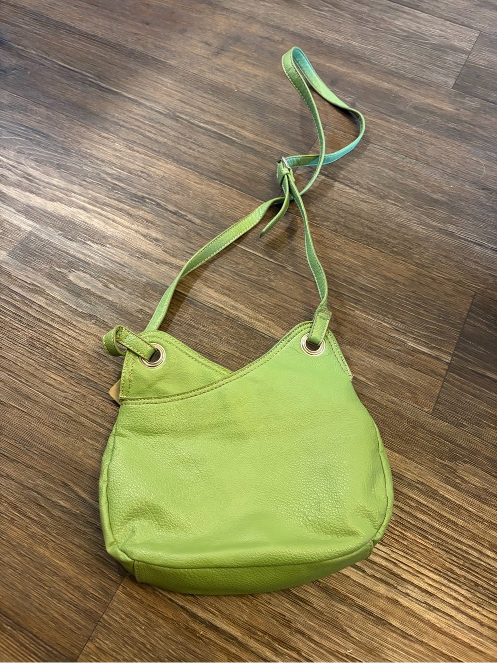 Y2K Faux Green Leather Mini Nine West Crossbody Purse - Picture 7 of 7